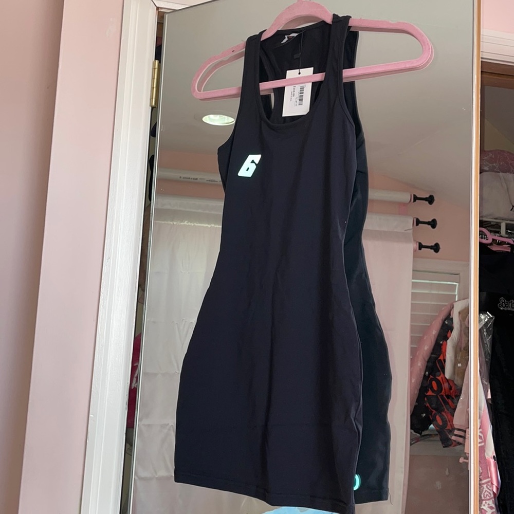 Gsuwoo Dress $110 Black XS NWT